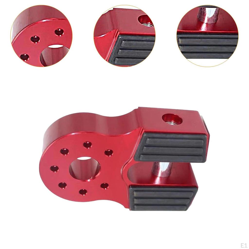 Winch Shackle Mount Drag Hook Connector Sturdy Strong Automotive Towing Tool Aluminum Alloy for
