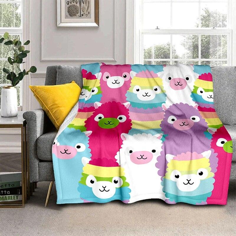 Мягкая плюшевая кровать с мультяшными животными, тонкие одеяла для пикника с героями мультфильмов, современное фланелевое одеяло Gedruckt Bettdecke Geschenk