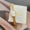 Gold-Toned Women's High-End Quartz Fashion Watch with Steel Band