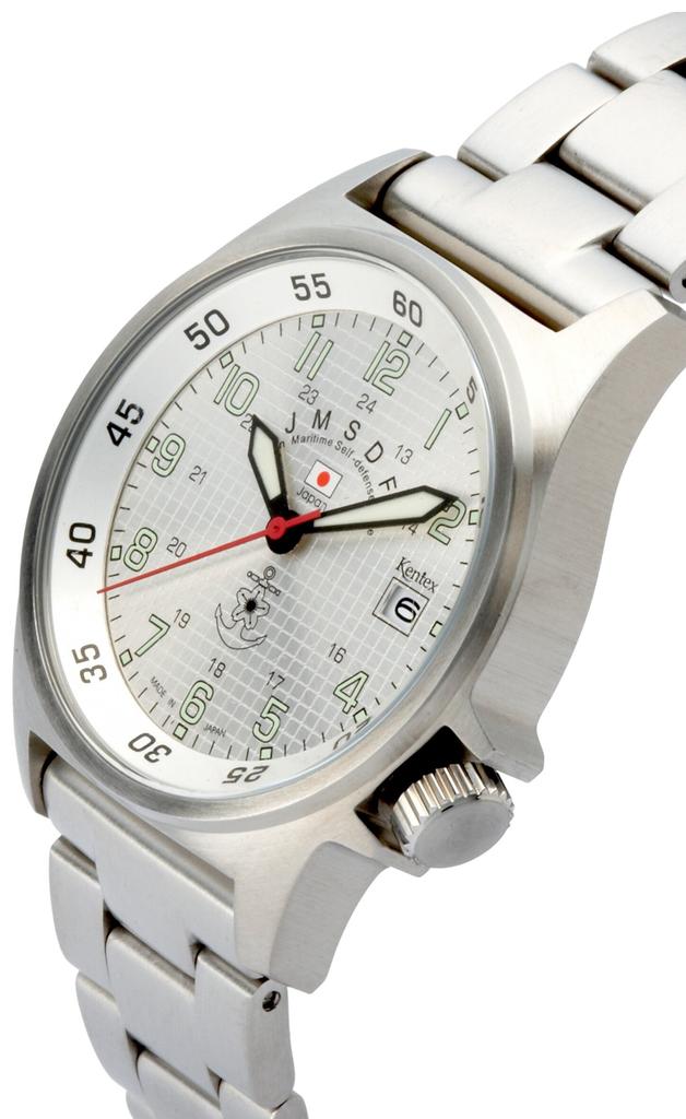 Kentex JSDF Серебряные Металлические Часы Морские Мужские (Силы самообороны Японии) С455М-11