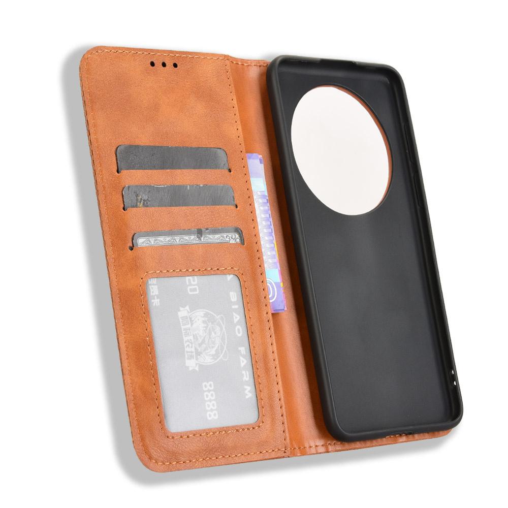 Кожаный чехол-книжка в стиле ретро для Huawei Mate 70 Pro Plus 70pro 60 Pro+ 50 40 Pro Магнитный чехол-кошелек с отделением для карт и подставкой