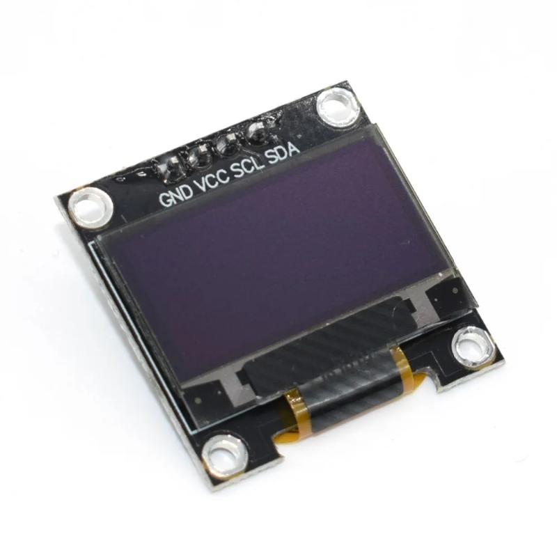 0,96-дюймовый OLED-дисплейный модуль 128x64 IIC 4pin, экран с высоким контрастом для микроконтроллеров, электронных тестов, DIY-проектов