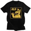 Индивидуальные мужские футболки с принтом инопланетной формы жизни ALF, хлопковые футболки с коротким рукавом, уличная одежда, повседневная футболка, облегающая одежда