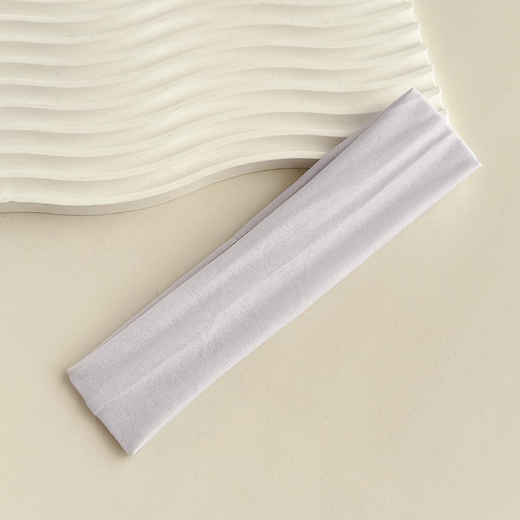 1 шт. Унисекс Однотонная Влаговпитывающая, Мягкая, Дышащая Простая резинка для волос Подходит для фитнеса, бега, йоги, Спортивная повязка на голову с высокой эластичностью