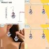 Christmas Snowman Acrylic Cartoon Earrings With Silver Ear Pins For Holiday Party Accessory