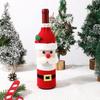 Wine Bottle Sleeve Santa Claus Snowman Reindeer Design Bottle Sleeve Knitted Decoration