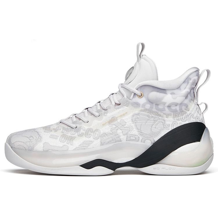 Anta Баскетбольные кроссовки KT7 Thompson Rocco Cushioning Support High-Top мужские серо-белые 112141101-5