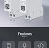 Умный автоматический выключатель ZigBee Tuya с управлением через приложение, таймером, измерением, защитой от перегрузки по току/перенапряжения и аварийным воздушным выключателем
