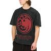House Targaryen Fire And Blood GOT Washed T Shirt Streetwear Hip Hop Vintage T-Shirt Tees Tops Men Women Short Sleeve Oversize