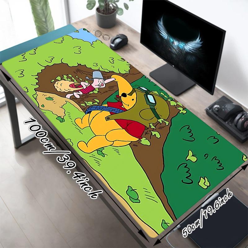 Pooh Piglet Xl Gaming Mouse Pad Nonslip Rubber Base Stitched Edge Waterproof Desk Mat For Pc Laptop Gamer Office Computer Accessories C927531