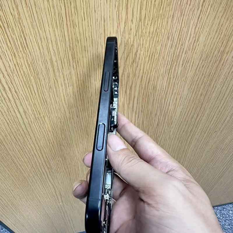 Б/У Корпус для iPhone 15 Pro, 90% Новый, Корпус с Шлейфом, Стекло, Рабочий, Запчасти для Ремонта, Черный, SIM-версия