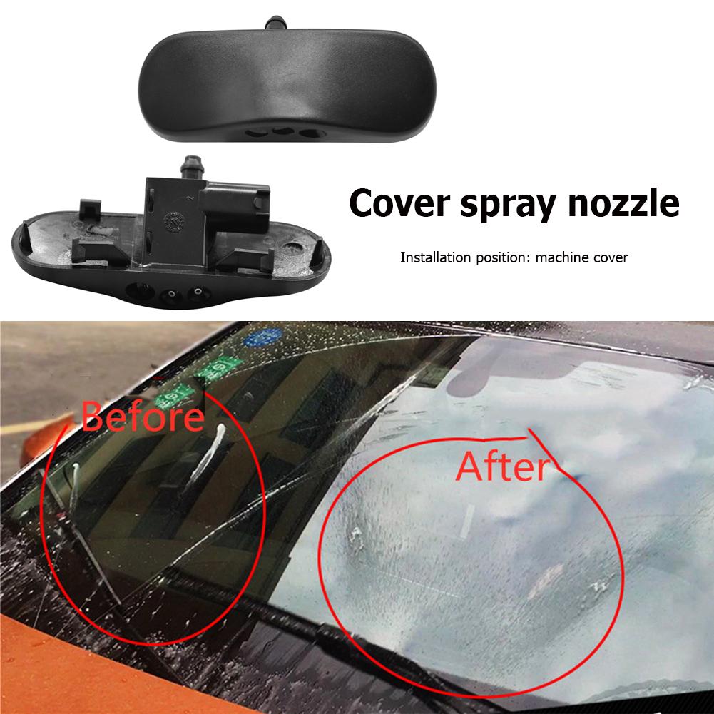 2pcs Water Nozzle Stable ABS Canopy Water Nozzle Premium Material Windshield Washer Rust Resistance for Car Accessories