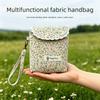 Pastoral Style Lipstick Makeup Bag Cotton Cosmetic Bag Sanitary Napkin Storage Bag  for Women Girls