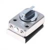 Single Side Glass Door Lock SUS 304 Stainless Steel with Turn Knob Rust Proof for Pet Shop Front Glass Entrance