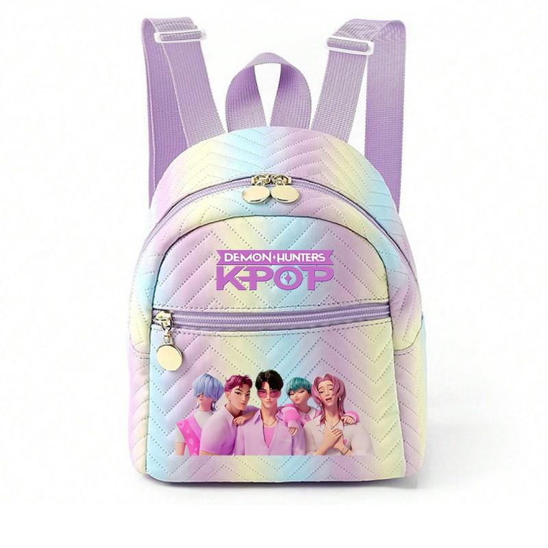 Girls Lightweight School Backpack Candy Color Minimalist Campus Bag Teenagers Daily Use 20L Capacity