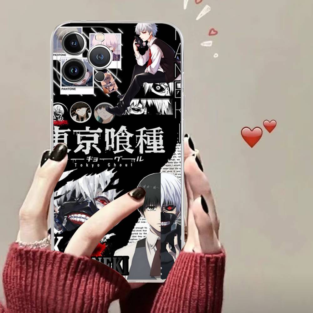 T-Tokyo G-Ghoul Classic Anime For iPhone 17 16 15 14 13 12 11 Pro Max Plus mini Funda For Transparent Cover