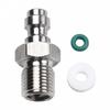 Быстроразъемный 8 мм клапан из нержавеющей стали, наружный, для заправочного штуцера воздушного шланга