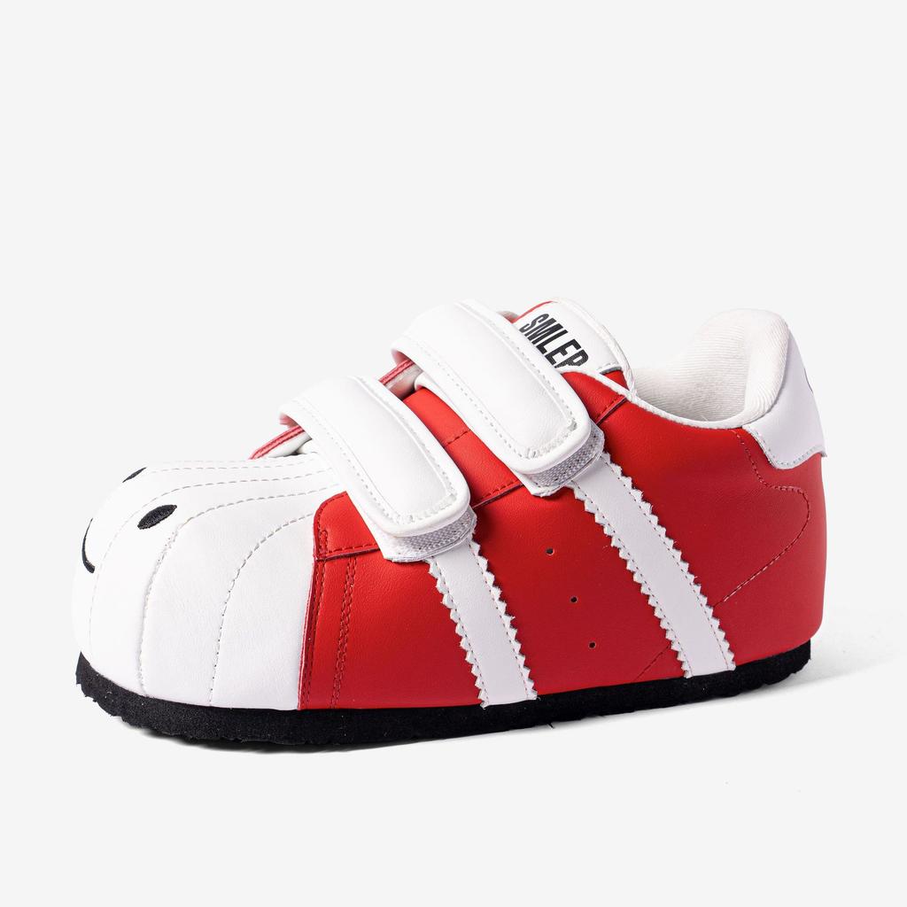 SMILEY смайлик ракушка голова белые туфли на толстой подошве женские увеличивающие гусеничные уродливые милые для работы повседневные туфли-хлебцы