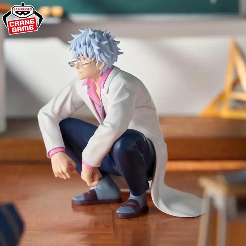 Оригинальная Bandai Namco Banpresto Гинтама 3-й Год Группа Z Гинпачи Сенсей Саката Гинтоки ПВХ Фигурка Модель Коллекционная Игрушка Подарок