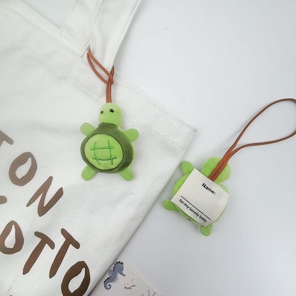 Plush Stuffed Turtle Plush Keychain Soft Turtle Brooch Kawaii Bag Name Tag Kids