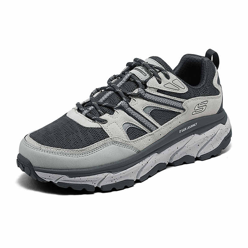 Skechers Мужские сетчатые удобные низкие уличные функциональные ботинки Мужская обувь Серый 237417-CCGY