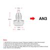CNSPEED AN6 AN8 AN10 AN12 AN16 AN20 Aluminum Nitrous Hose Fitting Male Billet Straight Male Weld Fitting Adapter Weld Bung