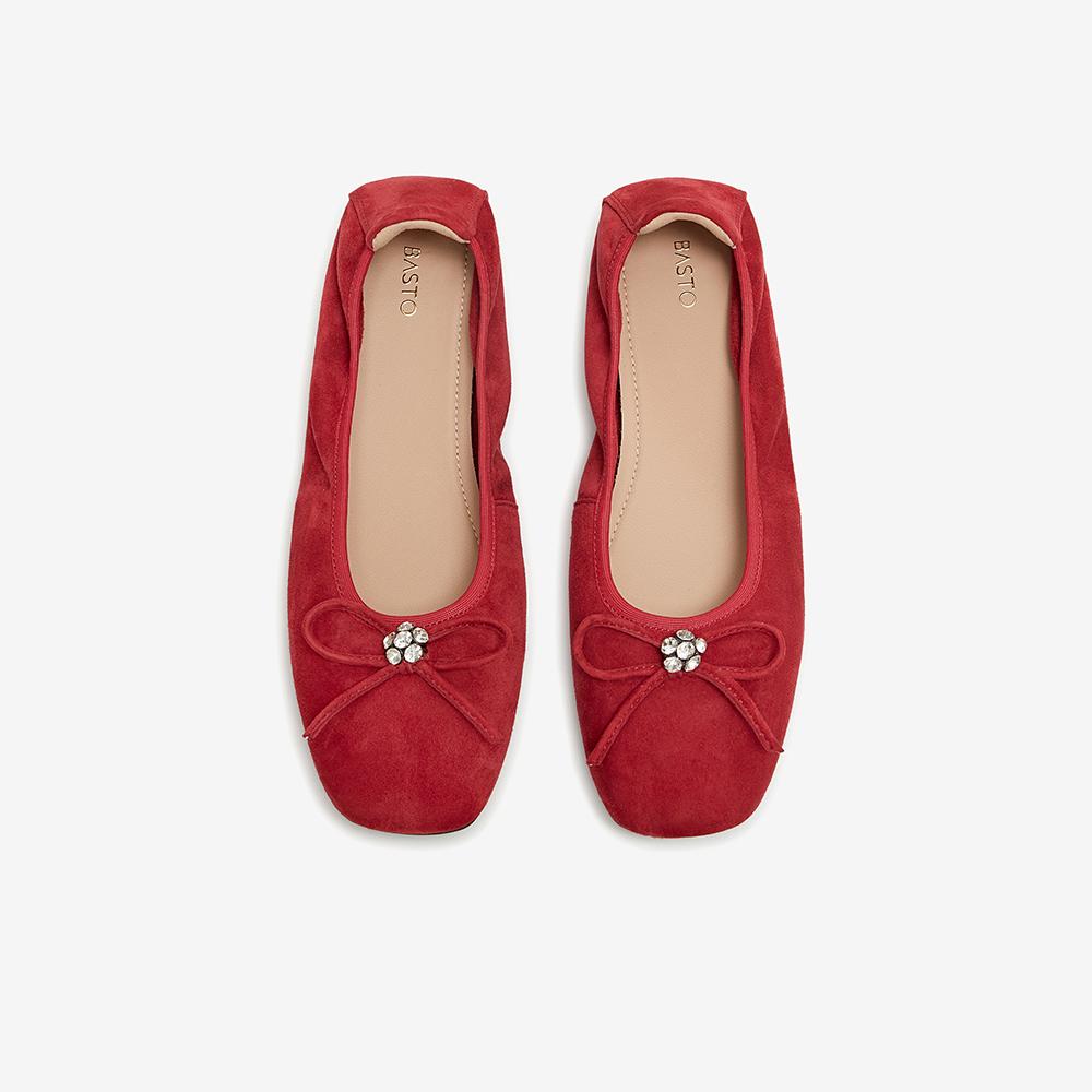 Bestu 26 Autumn Simple and Fashionable Bow Bow Square Head Shallow Mouth Women's Single Shoes O8803CQ6