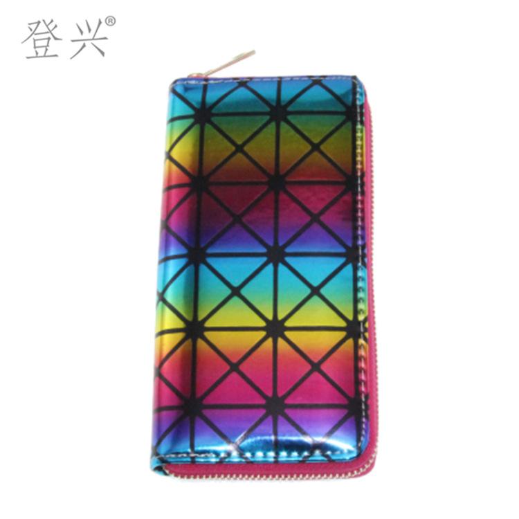 New Graffiti Fashion Laser PU Long Wallet, Clutch Card Bag Wallet