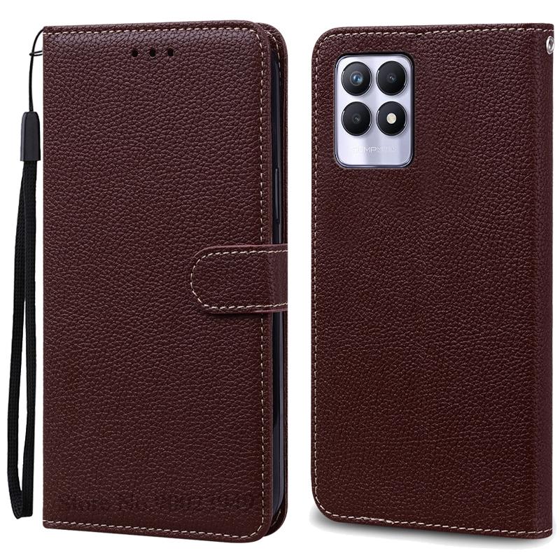 Case For Realme 8i Case Soft Silicone Wallet Flip Leather Case For Realme 8i Phone Case Realme 8 I Cover Coque Fundas