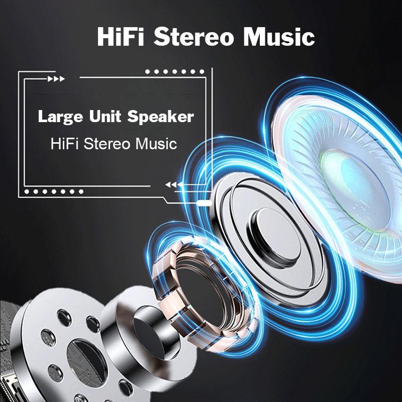 Умные беспроводные наушники с сенсорным экраном, низкая задержка, Hi-Fi стереогарнитура для музыки, цифровой дисплей, шумоподавление, наушники с микрофоном