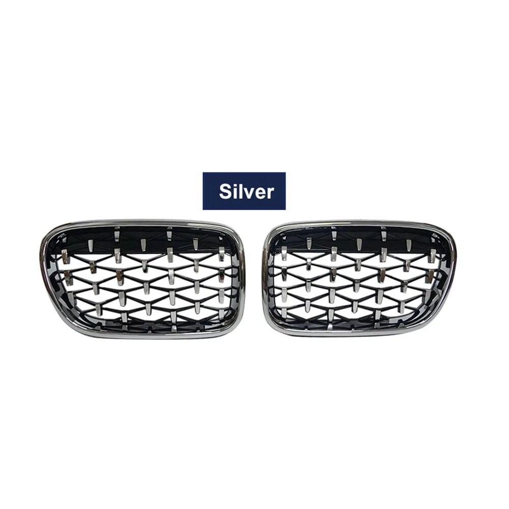 2PCS Car Front Kidney Grill Glossy Black Replacement For BMW X3 F25 2010 2011 2012 2013 Racing Grills Car Styling Accessories