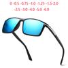 Anti -Glare Square Minus Prescription Sunglasses Polarized Outdoors Uv400 Nearsighted Sunglasses With Diopters 0 -0 .5 -0 .75 To -6