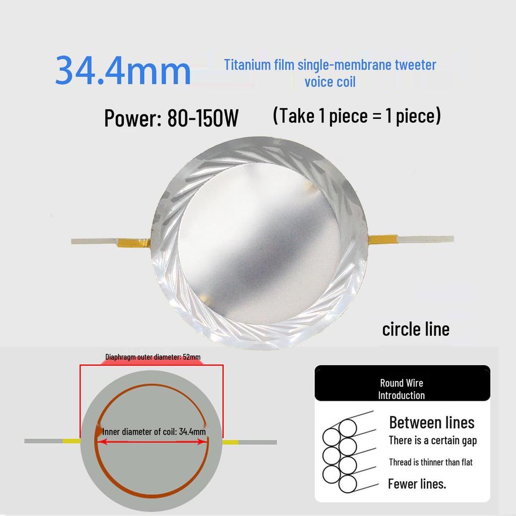 Ремонтные детали для диафрагмы высокочастотного динамика: 25-75 Жила Круглая Плоская Проволока
