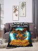 Dragon Cannelloni Dragoni Italian Brainrot Meme Blanket Warm Plush Bedding Throws for Kids Couch Bed Flannel Bedspread Cover