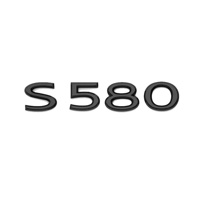 New Chrome Black Letters S480 S580 S680 V12 Emblem for Benz Maybach S Class Car Fender Trunk Rear W221 W222 Logo Sticker vsuy0