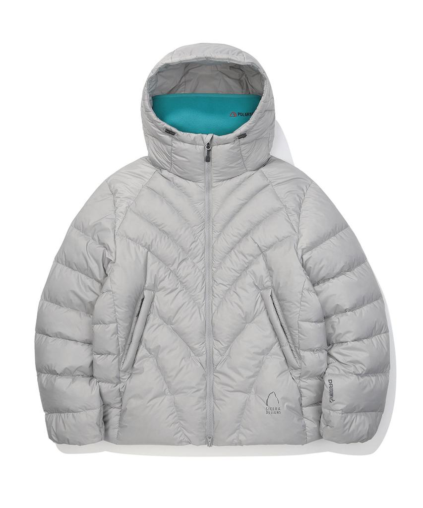 Sierra Designs Cal Goose Down Hooded Jacket Light Grey