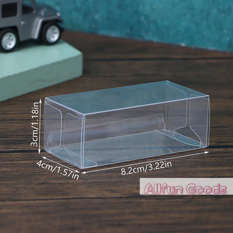 20 шт. Дисплейный бокс для модели автомобиля Игрушка Для 1:64 Прозрачный ПВХ Держатель для Хранения Прозрачная Коробка Кейс Декор для Вечеринки Прозрачная Витрина для Подарков
