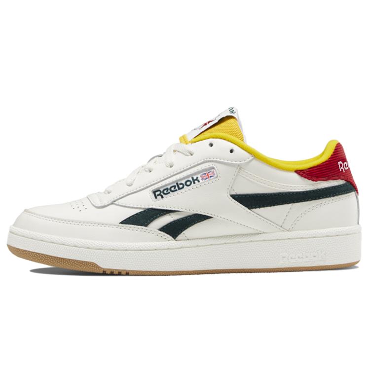 Reebok Club C Revenge Модные Повседневные Скейт-обувь Унисекс Белый Зеленый GY1765