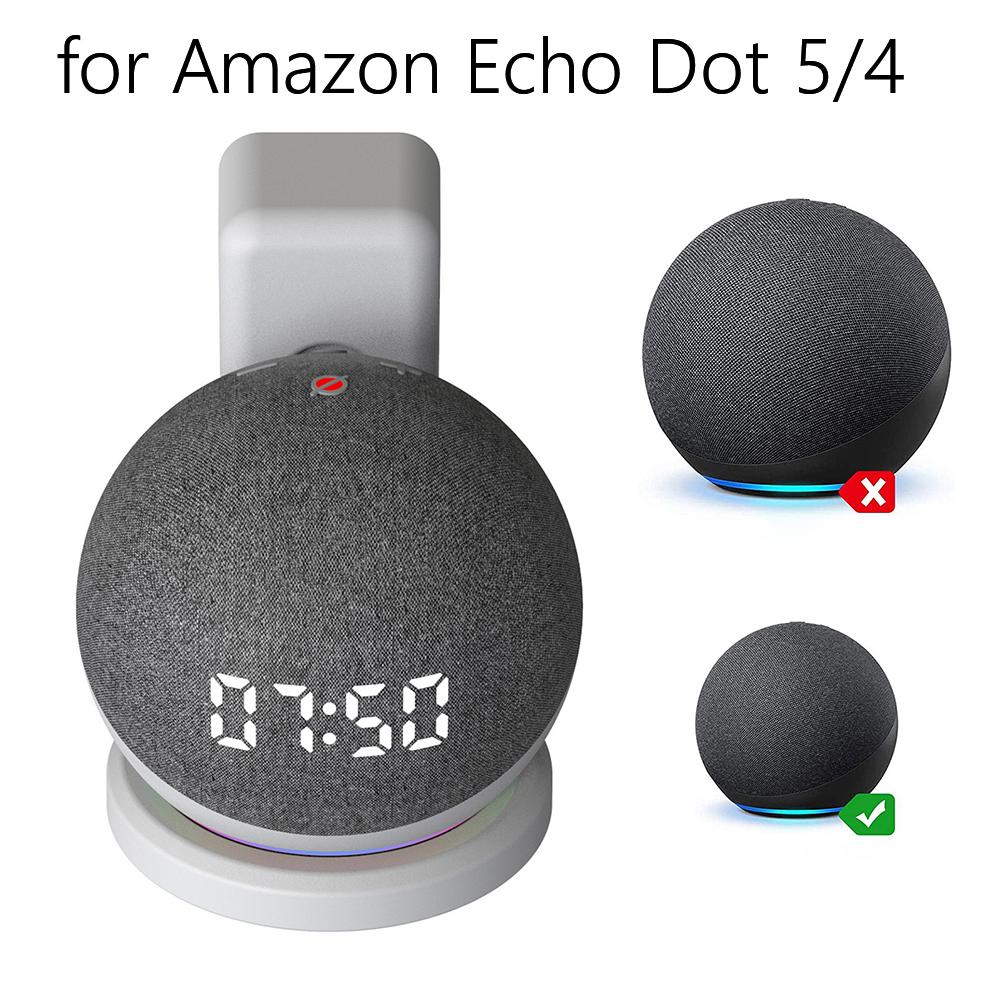 Настенный держатель Echo Dot для Amazon Alexa Echo Dot 4 5 3-го поколения, кронштейн для динамика, экономия места, с управлением кабелем, подставка