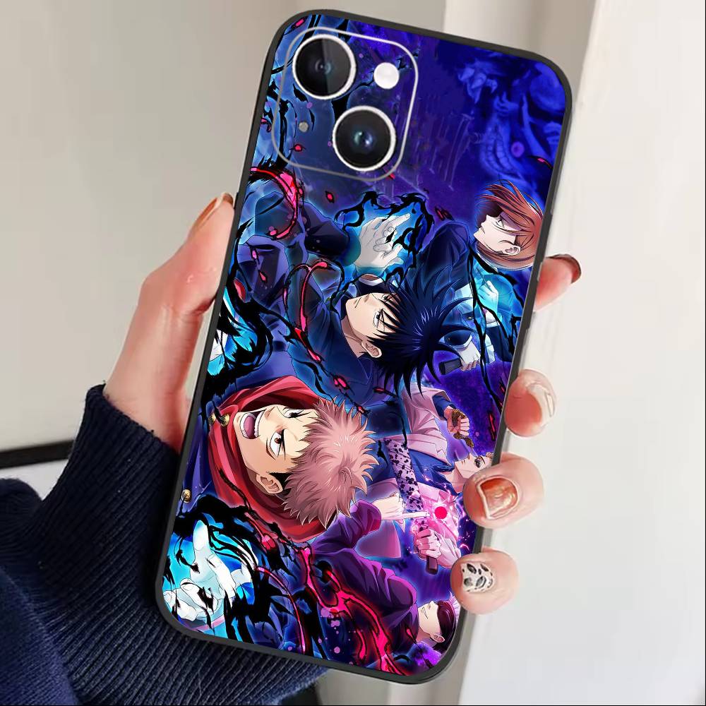 Jujut-su I-Ichiji L-Kaisen Phone Case For iPhone 17 16 15 14 13 12 Max Plus Silicone Black Cover