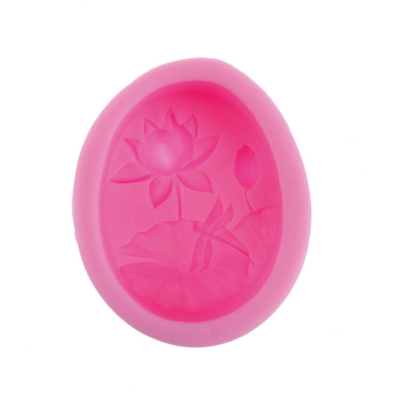 Beautiful Lotus Handmade Soap Candle Mould Cake Chocolate Candy Cookies Baking