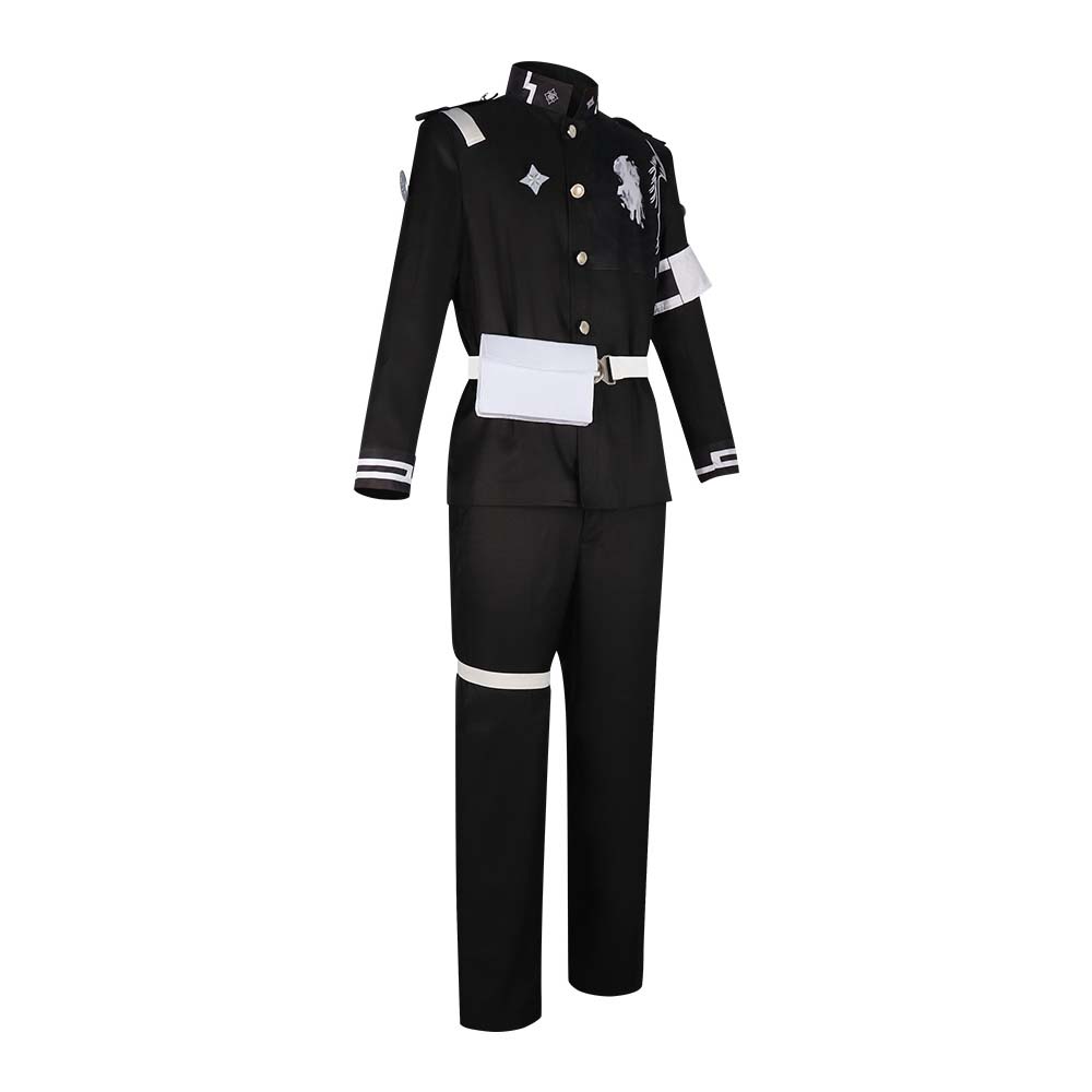 Halloween Party the Hundred Line Sumino Takumi Cosplay Battle Uniform Costume or Red Wig GAHC-054