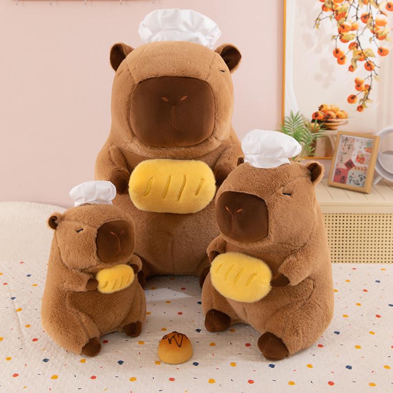 Plush Toy Capybara Chef Design Doll Birthday Gift Party Accessory Decoration