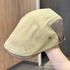 Ретро простая кепка детская мода британский стиль кепка с козырьком тонкий короткий козырек повседневная кепка-газетчик