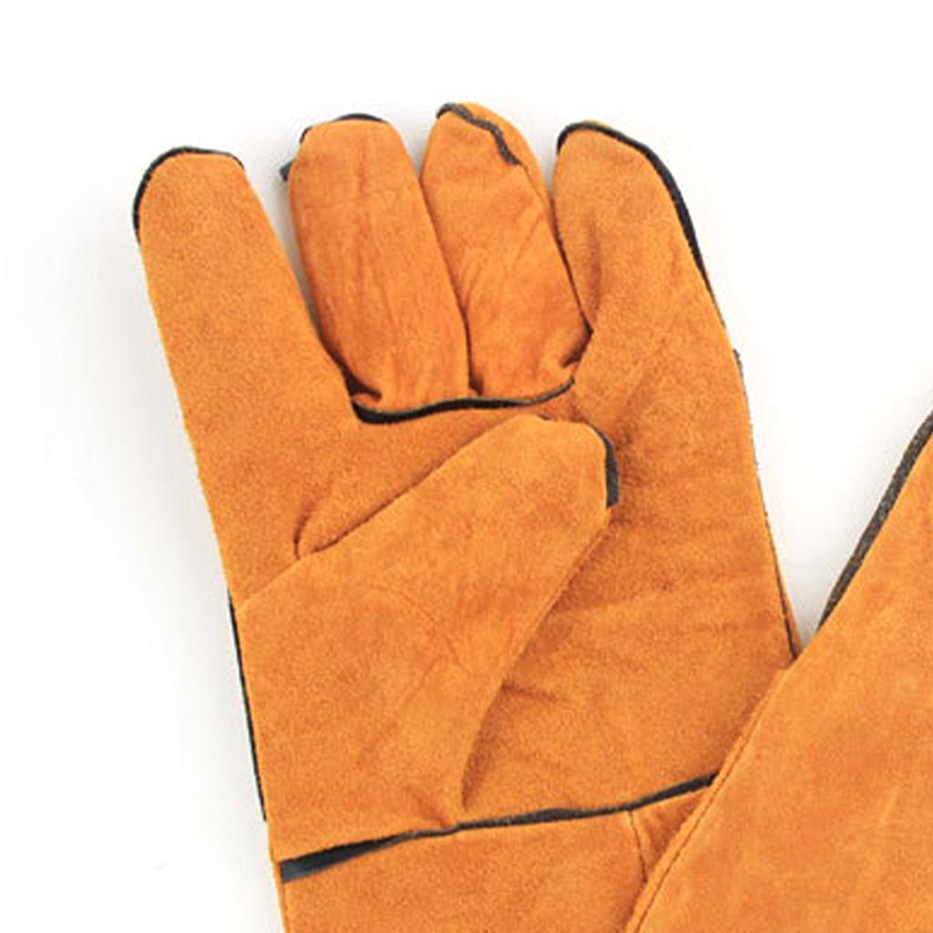 Forge Welding Gloves Cattlehide Thickened Prevents Scald Heat Fire Resistance Welder Gloves for