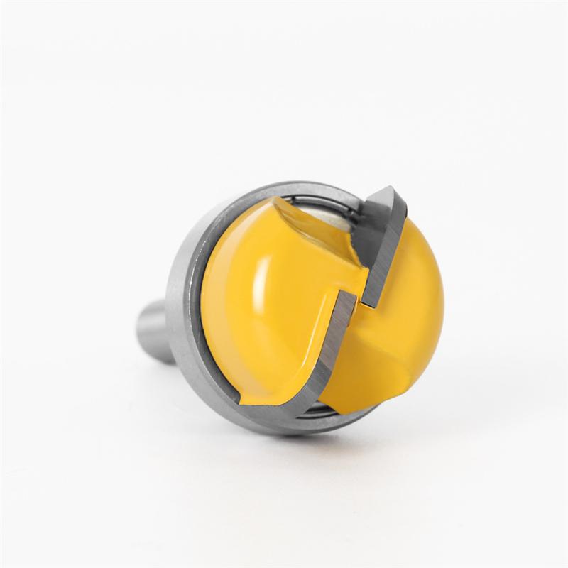 Фреза для фрезерования с хвостовиком 6 мм/6,35 мм/8 мм, диаметр 1-1/8 дюйма, круглоконусная фреза для обработки дерева, угловое сверло по дереву, торцевые фрезерные инструменты