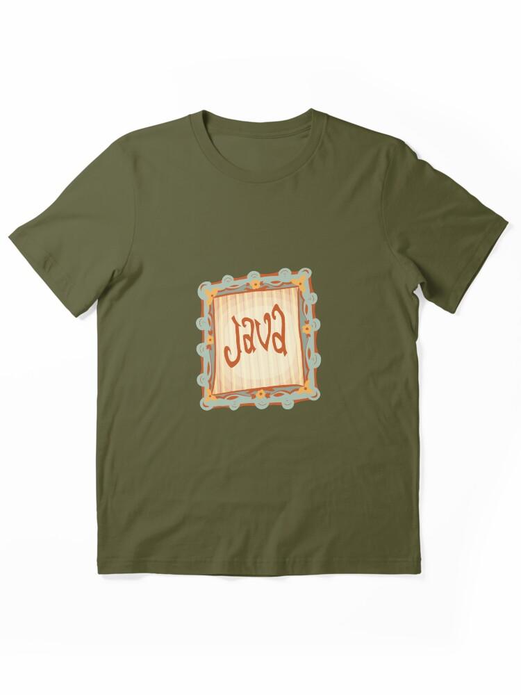 Jawa JAVA ИНДОНЕЗИЯ ПУТЕШЕСТВИЕ ТИПОГРАФИКА Базовая унисекс футболка