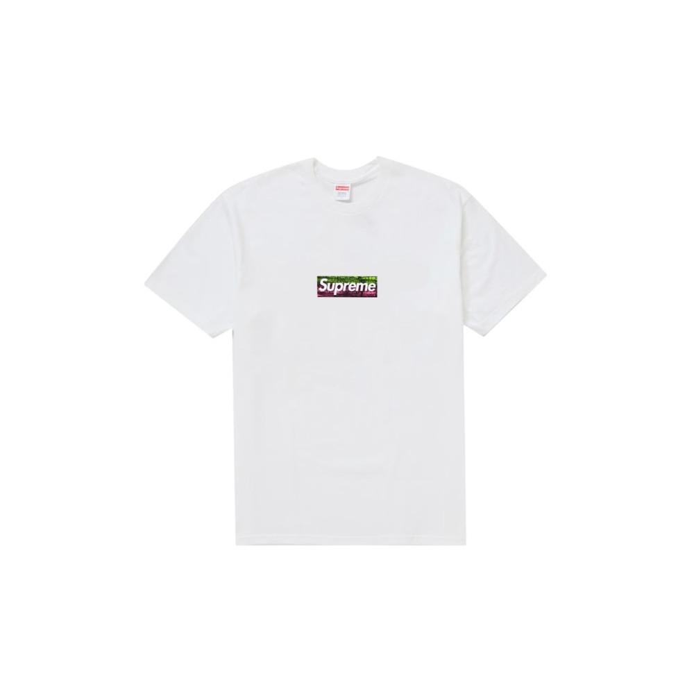 Футболка Supreme Los Angeles Пожарная помощь Логотип-коробка Белый