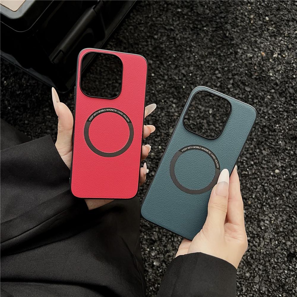 PU Leather Wireless Charging For Magnetic Case For Honor 400 Lite Honor400Lite G Soft Back Cover