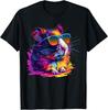 Cool Looking Hamster with Multicolor Sunglasses Outfit Gift Unisex T-Shirt
